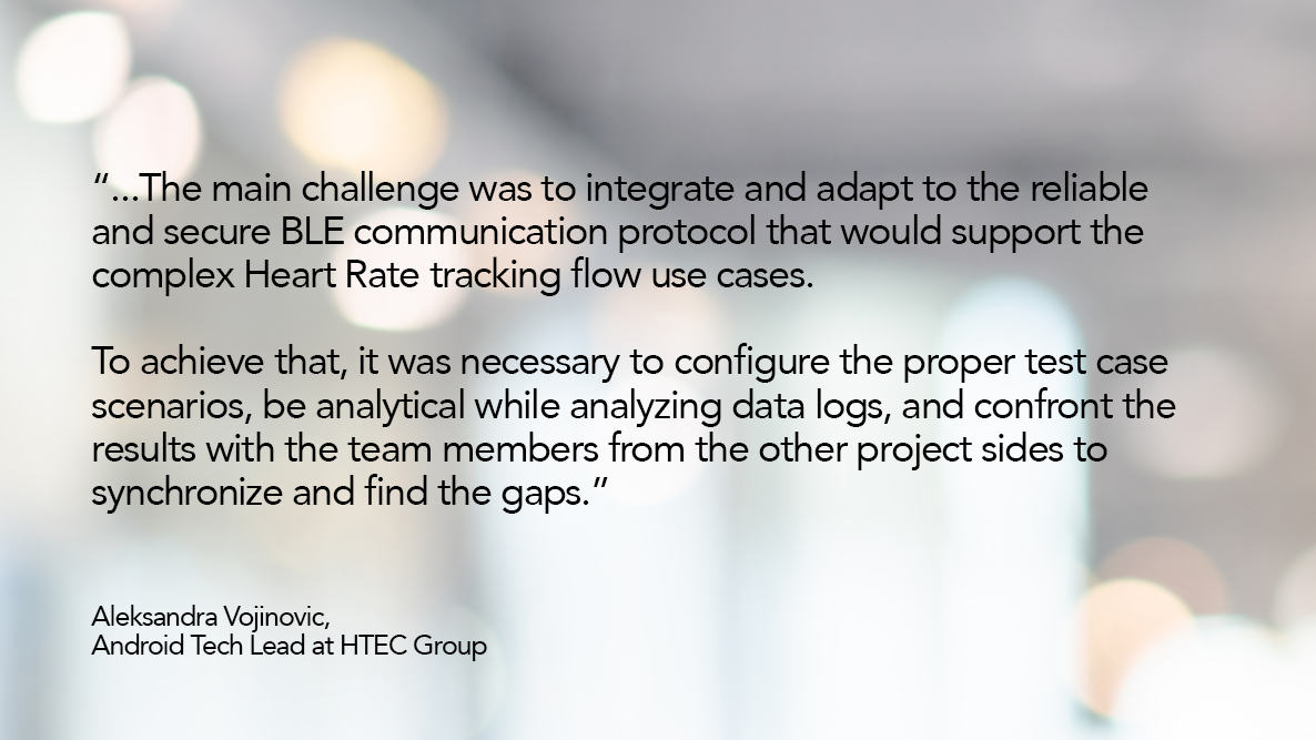 BLE technology in Marani project HTEC Group Aleksandra Vojinovic